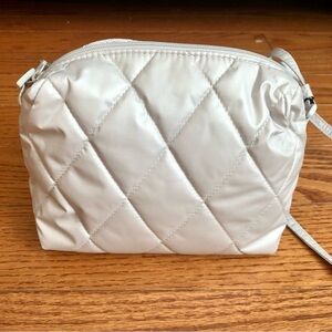 Vera Bradley Ultralight Camera Bohemian Crossbody Bag in Oyster Mushroom NWT